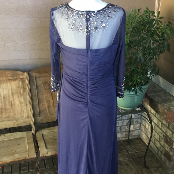 Alex Evenings ALine Sweetheart Long Stretch Dress - Picture 7 of 8